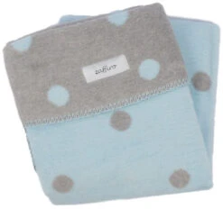 Zaffiro Grijs & Blauw Gestipt 75 X 100 Cm Wiegdeken 15045