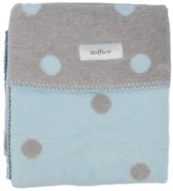 Zaffiro Grijs & Blauw Gestipt 100 X 150 Cm Ledikantdeken 15328 -Bekend Babyartikelen Winkel grijslichtblauwstippendeken 4