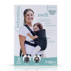 Infantino Swift Classic Grey Draagzak BK-300105 -Bekend Babyartikelen Winkel infantino swift classic grey draagzak bk 300105 1