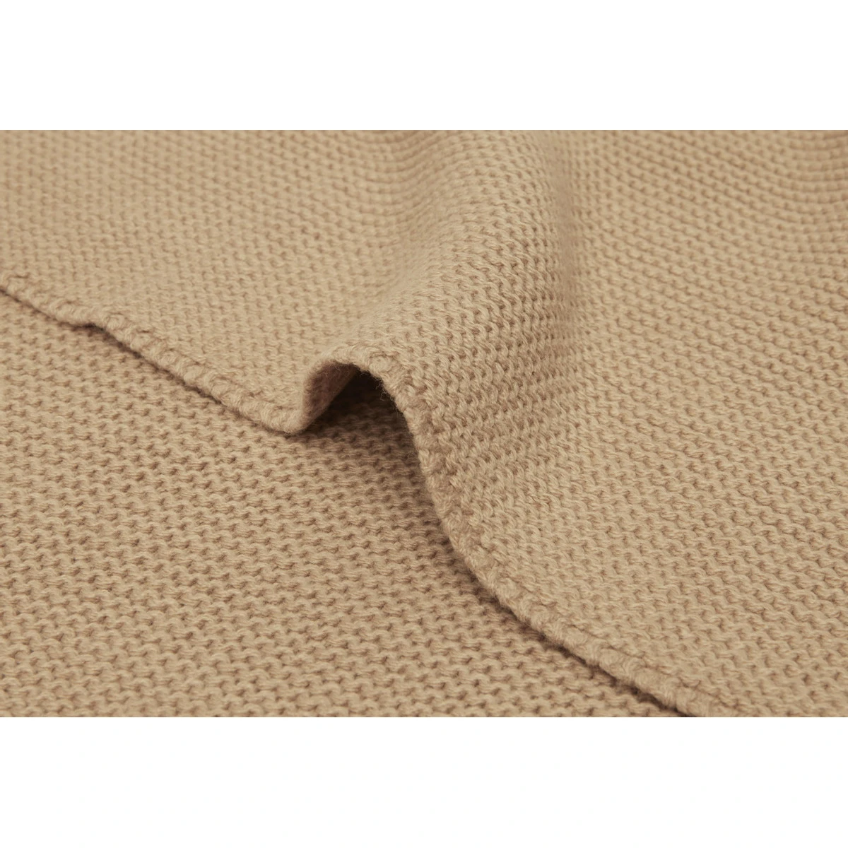 Jollein Basic Knit Biscuit 75 X 100 Cm Wiegdeken 516-511-66072 - Afbeelding 6