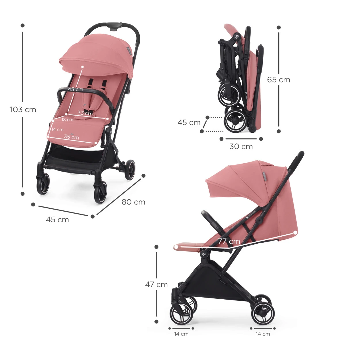 Kinderkraft Indy 2 Dhalia Pink Wandelwagen KSINDY00PNK0000 9 Kinderkraft Indy 2 Dhalia Pink Wandelwagen KSINDY00PNK0000 - Afbeelding 7