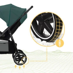 Kinderkraft Route Platinum Grey Wandelwagen KSROUT00GRY0000 -Bekend Babyartikelen Winkel kinderkraft route wandelwagen 24
