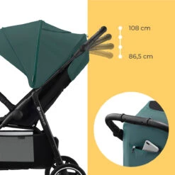 Kinderkraft Route Midnight Black Wandelwagen KSROUT00BLK0000 -Bekend Babyartikelen Winkel kinderkraft route wandelwagen 25 2