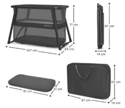 Kinderkraft Sofi+ Black 4-in-1 Wieg KLSOFIPLGRY0000 -Bekend Babyartikelen Winkel kinderkraft sofi black 4 in 1 wieg klsofiplgry0000 5