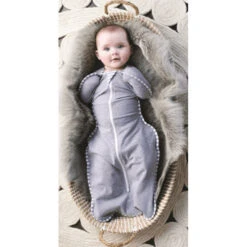 Love To Dream Swaddle Up 1.0 Grey Small 3-6 Kg Inbakerslaapzak L1001001GRS -Bekend Babyartikelen Winkel kraken 1 2