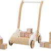 Label Label Roze Houten Loopwagen Met Blokken LLWT-24685 -Bekend Babyartikelen Winkel label label roze houten loopwagen met blokken llwt 24685