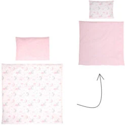 Lorelli Eva Pink Moons & Stars 5-delige Set Voor Wieg En Ledikant 2080114-5201