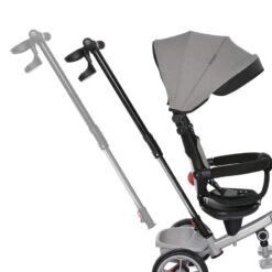 Lorelli Revel Grey Driewieler 1005063-0001 -Bekend Babyartikelen Winkel lorelli revel pink grunge driewieler 16 1