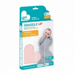 Love To Dream Swaddle Up 1.0 Dusty Pink Medium 6-8.5 Kg Inbakerslaapzak L1001001DPKM -Bekend Babyartikelen Winkel love to dream swaddle up 1.0 verpakking m