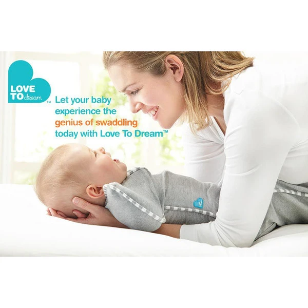 Love To Dream Swaddle Up 1.0 Grey Small 3-6 Kg Inbakerslaapzak L1001001GRS - Afbeelding 12