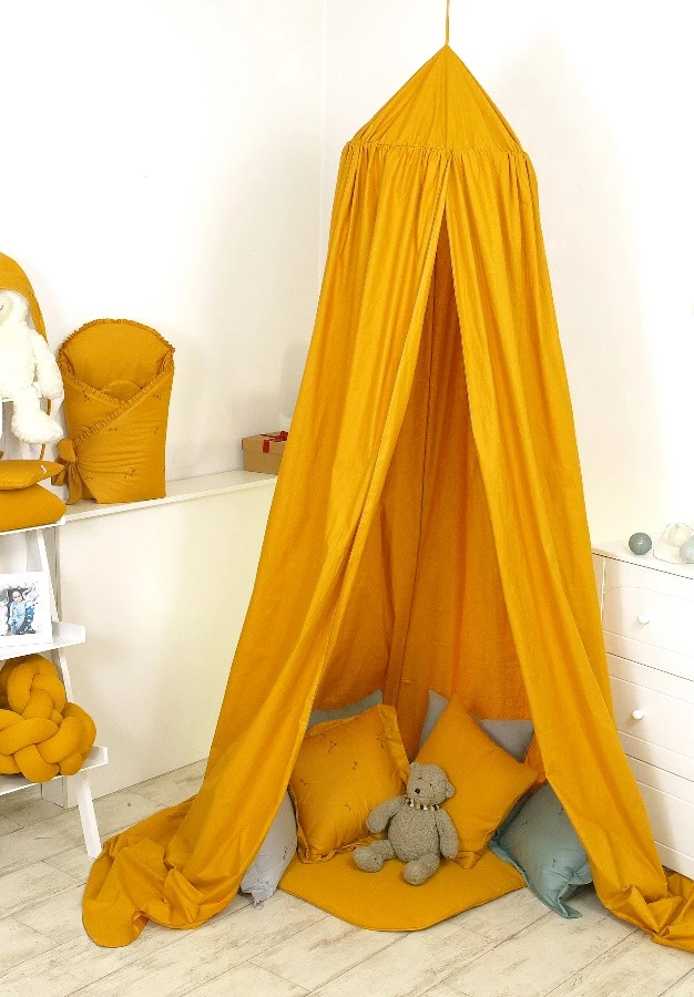 MamaLoes Amy Pure Okergeel Klamboe 80076 5 MamaLoes Amy Pure Okergeel Klamboe 80076 - Afbeelding 3