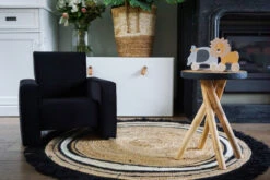 Ding Jamie Velvet Zwart Kinderfauteuil DI-34203 -Bekend Babyartikelen Winkel mamaloes ding jamie 12 4