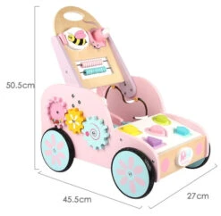 Eco Toys Roze Houten Activiteiten Loopwagen HC494888 12 Eco Toys Roze Houten Activiteiten Loopwagen HC494888 -Bekend Babyartikelen Winkel mamaloes eco toys roze houten activiteiten loopwagen hc494888 01