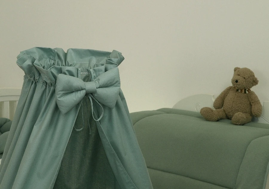 MamaLoes Pure Stonegreen Deluxe Wit Baby Wiegje 80635 6 MamaLoes Pure Stonegreen Deluxe Wit Baby Wiegje 80635 - Afbeelding 4