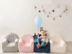 Albero Mio Velvet Grijs Kinderfauteuil -Bekend Babyartikelen Winkel mamaloes velvet grijs kinderfauteuil 2