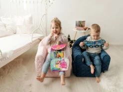 Albero Mio Velvet Roze Kinderfauteuil -Bekend Babyartikelen Winkel mamaloes velvet roze kinderfauteuil 3