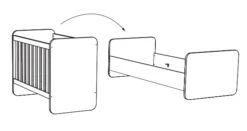 Meegroei Babykamer Naomi: Meegroei Ledikant, Commode En 2-Deurskast -Bekend Babyartikelen Winkel meegroeiledikant naomi naobb20 2