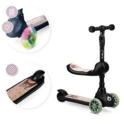 Momi Kiuru Black 2-in-1 Step/Loopfiets HUBA00035 -Bekend Babyartikelen Winkel momi kiuru black 2 in 1 step loopfiets huba00035 9