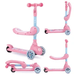 Momi Kiuru Pink 2-in-1 Step/Loopfiets HUBA00034 -Bekend Babyartikelen Winkel momi kiuru pink 2 in 1 step loopfiets huba00036 10