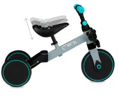 Momi Loris Grey/Turquoise 4-in-1 Ride-On Loopfiets ROBI00041 -Bekend Babyartikelen Winkel momi loris grey turquoise 4 in 1 ride on loopfiets robi00041 7