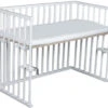 Amal II Piccolo Wit Babywieg Aan Bed Incl. Matras 2 Amal II Piccolo Wit Babywieg Aan Bed Incl. Matras -Bekend Babyartikelen Winkel piccolo wit beuken hout baby wieg aan bed