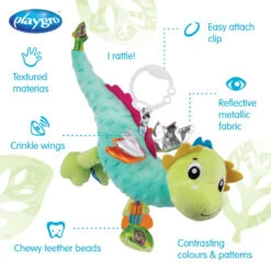 Playgro Sensory Friends Dusty Dragon Buggyspeeltje P0188473 -Bekend Babyartikelen Winkel playgro sensory friends dusty dragon buggyspeeltje p0188473 .10