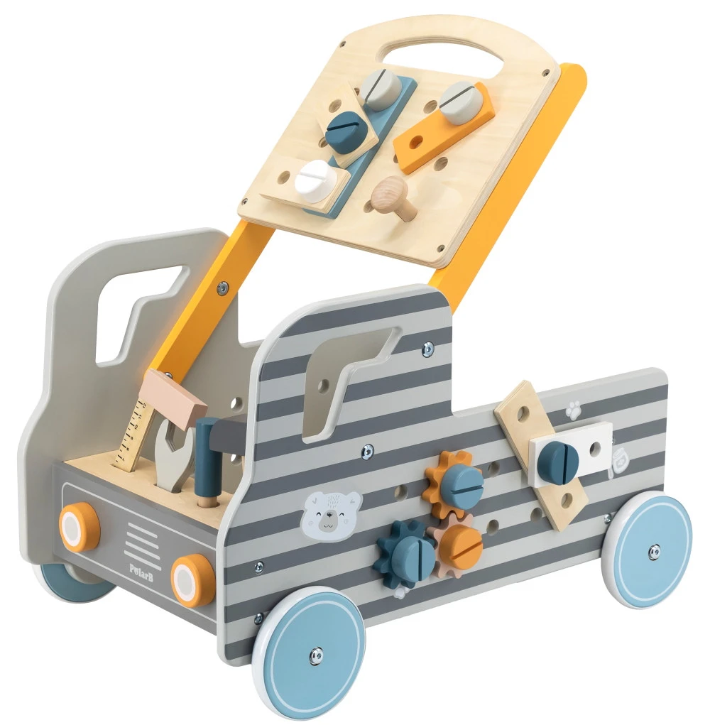 PolarB Houten Gereedschap Truck Loopwagen 44066 3 PolarB Houten Gereedschap Truck Loopwagen 44066