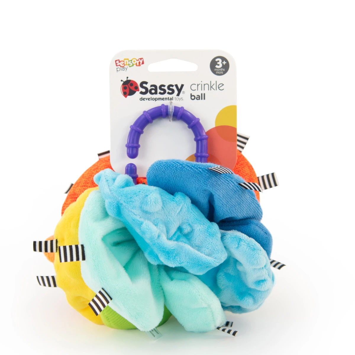 Sassy Crinkle Ball Texturen Speelbal S80370 4 Sassy Crinkle Ball Texturen Speelbal S80370 - Afbeelding 2