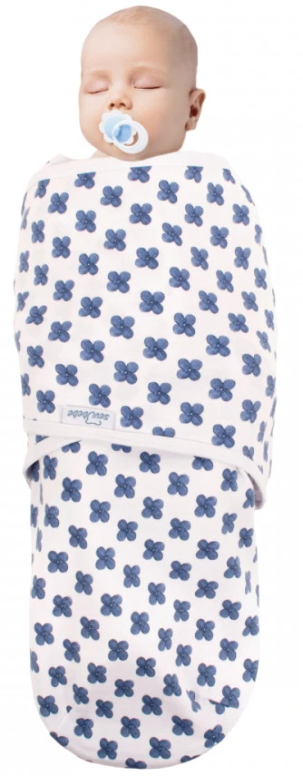 Sevibaby Blue Flower Jersey Inbakerdoek 118-170 4 Sevibaby Blue Flower Jersey Inbakerdoek 118-170 - Afbeelding 2