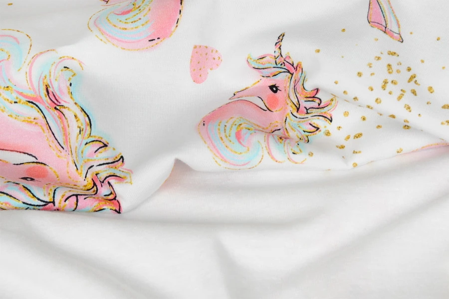 Babymatex Ines Unicorn 75x100 Cm Katoenen Wiegdeken TB0236_36 4 Babymatex Ines Unicorn 75x100 Cm Katoenen Wiegdeken TB0236_36 - Afbeelding 2