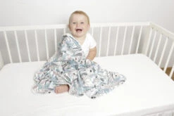 Babymatex Ines Plants 75x100 Cm Katoenen Wiegdeken TB0236_38 -Bekend Babyartikelen Winkel tb0236 38