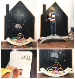 Luna Toys Houten Balansbord Met Zwart Vilt LU-36998 -Bekend Babyartikelen Winkel untitled 12