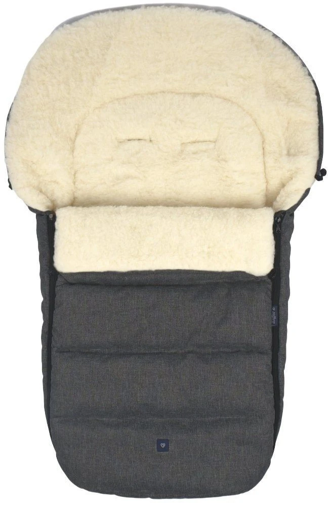 Zaffiro Wol Antraciet Melange Universele Afritsbare Voetenzak S77 3 Zaffiro Wol Antraciet Melange Universele Afritsbare Voetenzak S77