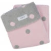 Zaffiro Grijs & Roze Gestipt 75 X 100 Cm Wiegdeken 15069 -Bekend Babyartikelen Winkel zaffiro 100x150 deken grijs roze gestreept