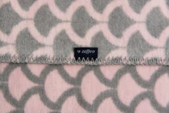 Zaffiro Grijs & Lichtroze Halve Cirkels 75 X 100 Cm Wiegdeken 40726 -Bekend Babyartikelen Winkel zaffiro deken halve cirkels grijs lichtroze ba1 3 2