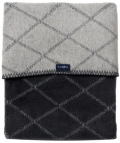 Zaffiro Antraciet & Grijs Ruitjes 75 X 100 Cm Wiegdeken 40795