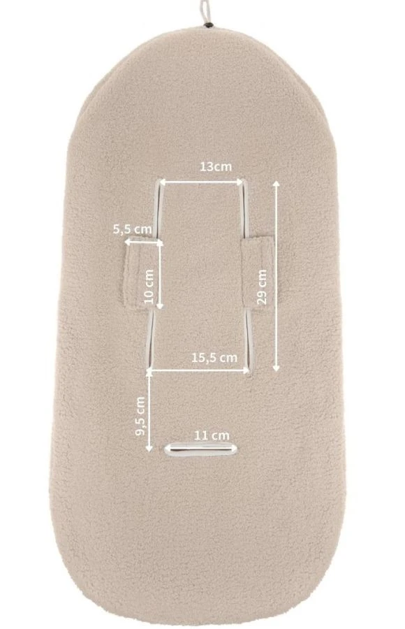 Zaffiro MINI Lama Vanilla Autostoel Voetenzak 6 Zaffiro MINI Lama Vanilla Autostoel Voetenzak - Afbeelding 4