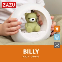 Zazu Billy Beer Groen Nachtlampje ZA-BILLY-01 -Bekend Babyartikelen Winkel zazu billy beer groen nachtlampje za billy 01 1 1