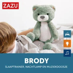 Zazu Brody De Beer Blauw Slaaptrainer ZA-BRODY-02 -Bekend Babyartikelen Winkel zazu brody de beer blauw slaaptrainer sfeer 9