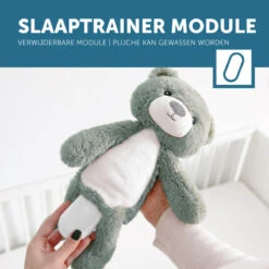 Zazu Brody De Beer Blauw Slaaptrainer ZA-BRODY-02 -Bekend Babyartikelen Winkel zazu brody de beer roze slaaptrainer sfeer 1